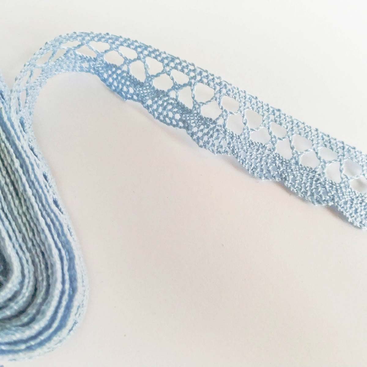 Мереживо 75428 363, блакитне - Зображення 2