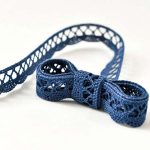 Мереживо 75428 020, світло-синє