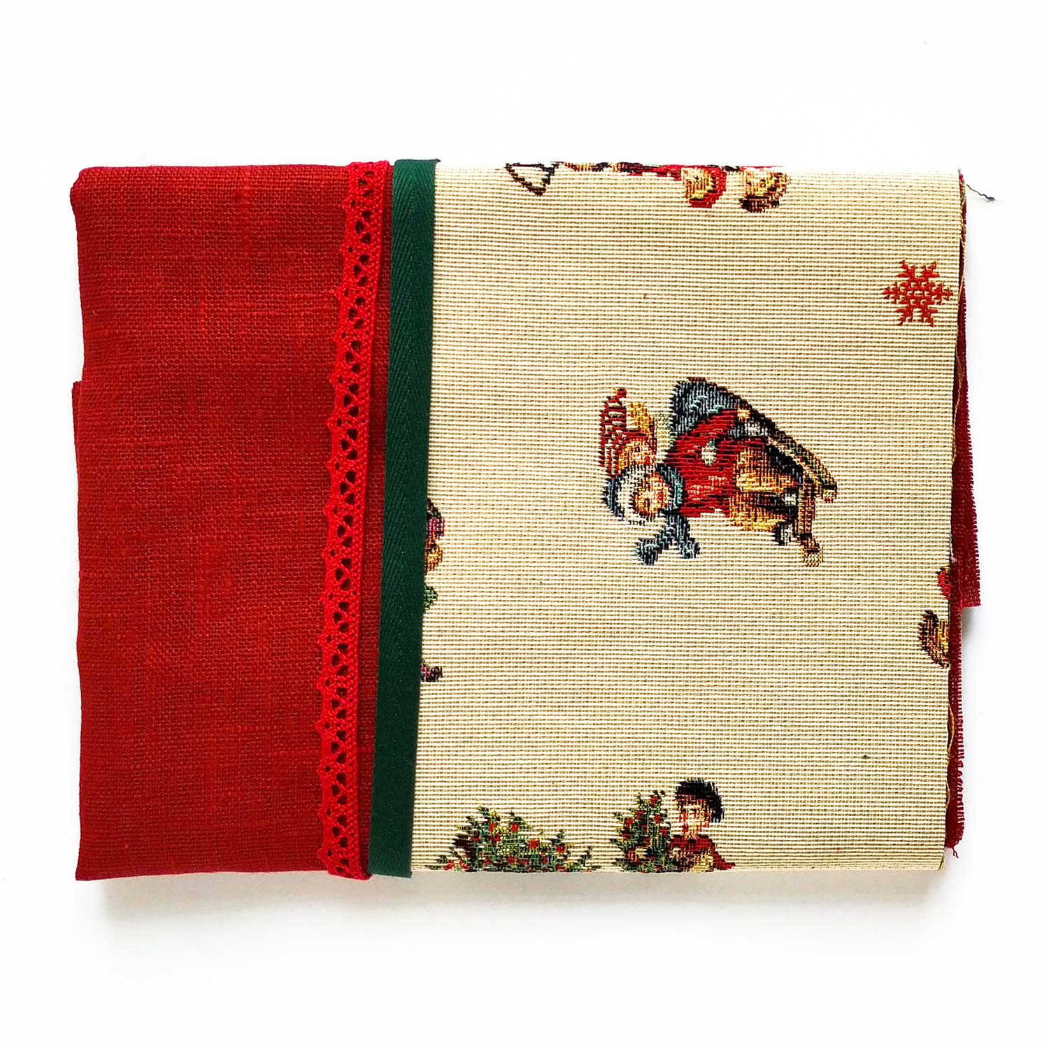 zag22 Заготовка для новорічної подушки гобел і льон - Зображення 1