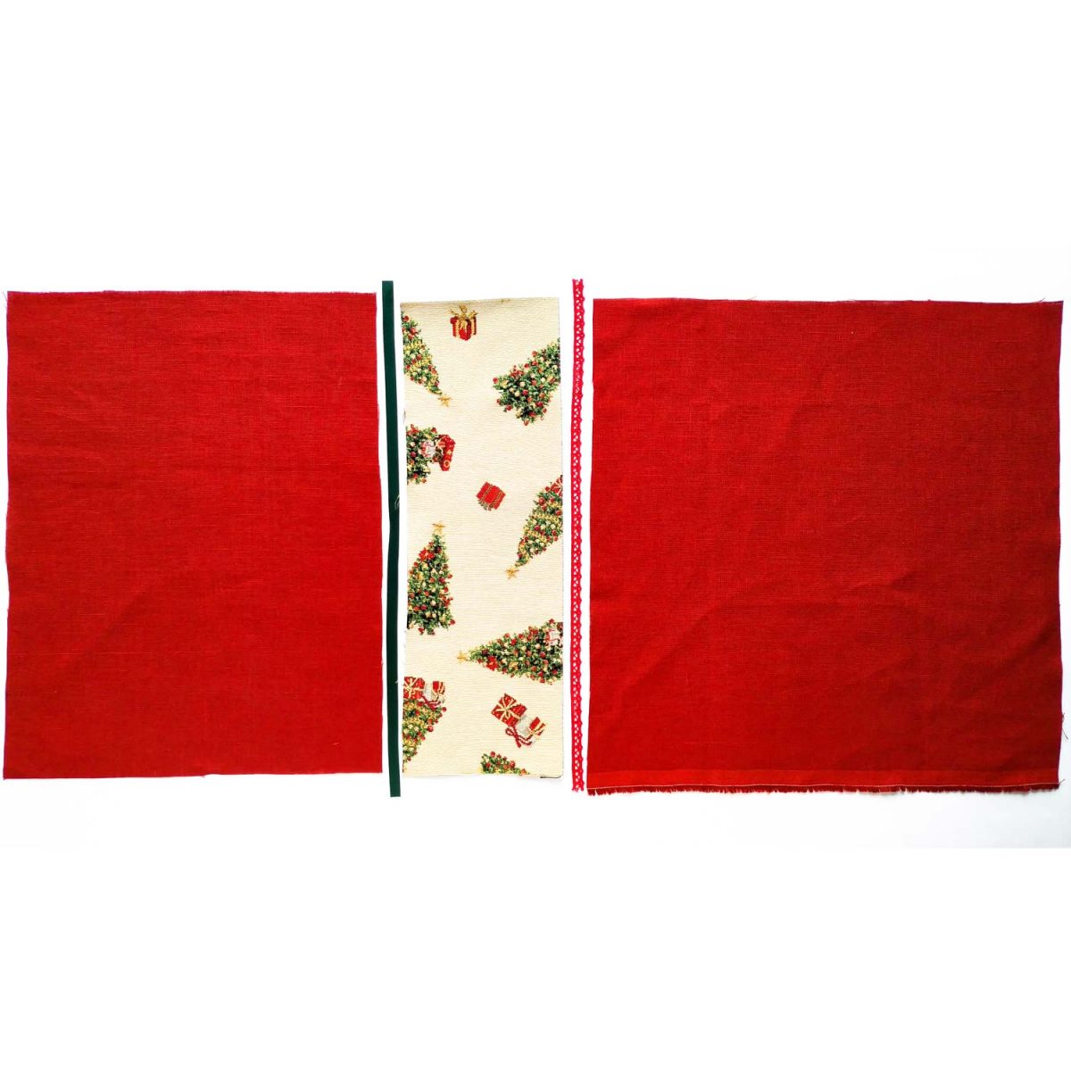 Заготовка для новорічної подушки гобел і льон - Зображення 3