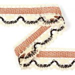 Мереживо 75005 234, екрю/терракот/коричневий