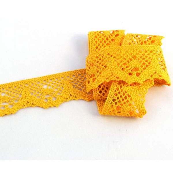 мереживо 75261 071 темно жовте гірчичне