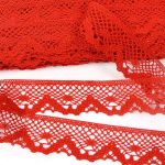 Мереживо 75261 083, червоний - Зображення 2