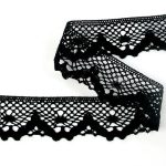 Мереживо 75261 100, чорне - Зображення 2