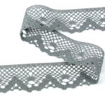 Мереживо 75261 398, сірий - Зображення 3