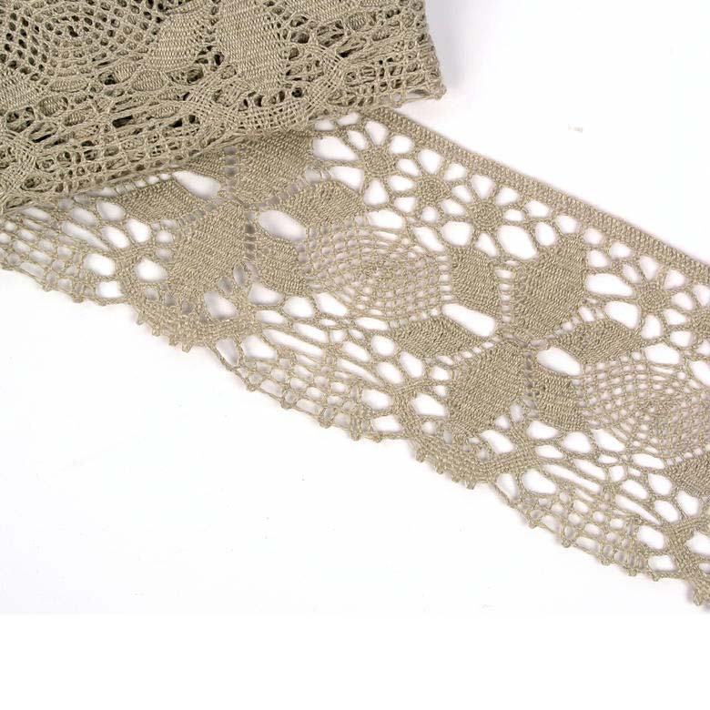 75290-21396-1 Мереживо 75290 21396, льон сірий - Зображення 1