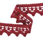 Мереживо 82341 072, бордове - Зображення 2