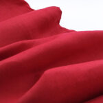 Лляна тканина 4с33/1260 червоний корал, костюмна - Зображення 2