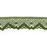 Мереживо 75261 124, зелена оливка, 40 мм - Зображення 3