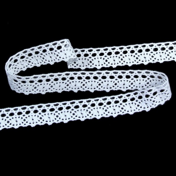 Мереживо 75367 000, біле, 16 мм