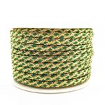 Шнур кручений металізований, золото + зелений - Зображення 3