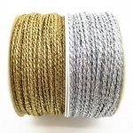 Шнур кручений металізований 3 мм, золото/срібло, Pega - Зображення 2