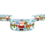 стрічка атласна олень сніговик Санта