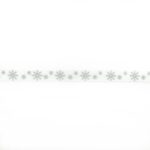 Стрічка з друком святкова сірі сніжинки - Зображення 2