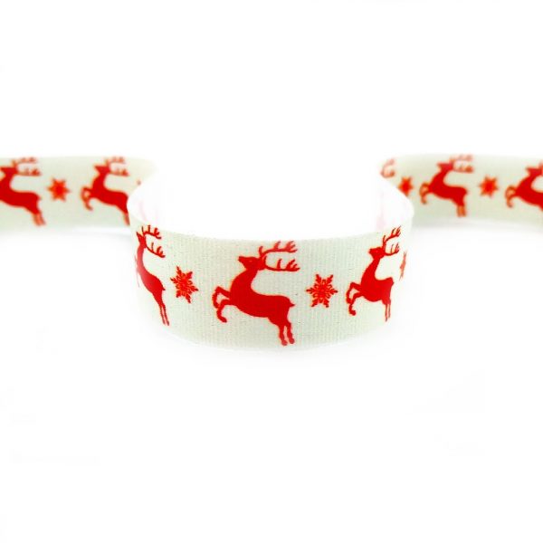 стрічка друк олені червоні