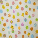 великодній принт святкові яйця тканина декоративна