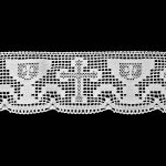 Мереживо 75204 000, церковне біле,100 мм