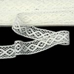 Мереживо 75250 23473, біле акрилове, 32 мм - Зображення 2