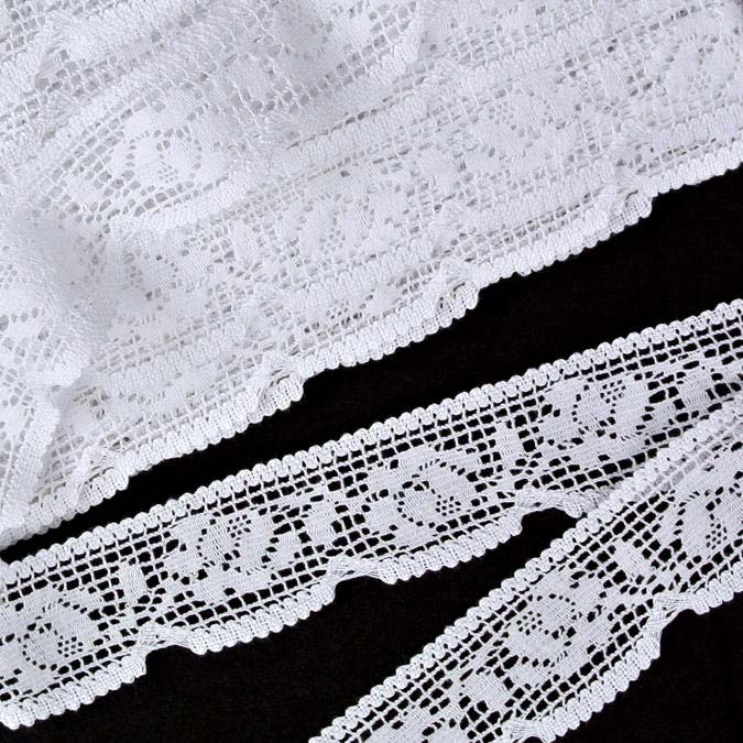 75506_06000a_z1 Мереживо 75506 000, біле, 29 мм - Зображення 1