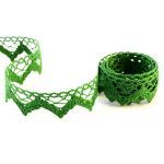 Мереживо 75220 183, зелений, трав'яний, 33 мм