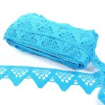 Мереживо 75221 184, блакитний, яскравий, 65 мм