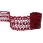 Мереживо 82240 072, бордовий, 50 мм