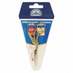 Ножиці DMC Golden Stork / Золота Лелека для обрізки ниток, 9 см, в чохлі - Зображення 2