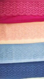 Мереживо 75188 343, рожева фуксія,100 мм - Зображення 3