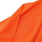 Лляна тканина 4с33/200 яскраво-помаранчева, костюмна - Зображення 2