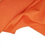 Лляна тканина 4с33/392 яскраво-оранжева, костюмна - Зображення 2