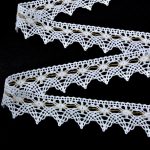 Мереживо 75041 10023, біле + золото, 40 мм