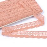 Мереживо 75077 061, лосось, 32 мм