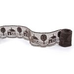 Мереживо 75157 065, коричневий, 73 мм