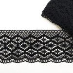 Мереживо 75188 100, чорне,100 мм