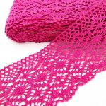Мереживо 75188 343, рожева фуксія,100 мм