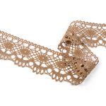 Мереживо 75238 185, темно-бежевий, 51 мм