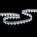 Мереживо 75535 127, білий + сірий, 12 мм