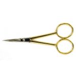 Точні загнуті ножиці для вишивання Madeira  позолочені, 10 см