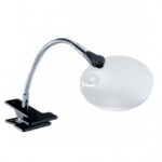 U1390 Збільшувана лупа DMC з затискачем та гнучким тримачем, діаметр 9 см