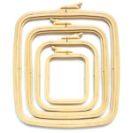 Пяльця прямокутні пластикові NURGE Plastic Embroidery Hoops з гвинтом