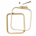 Пяльця прямокутні пластикові NURGE Plastic Embroidery Hoops з гвинтом - Зображення 3