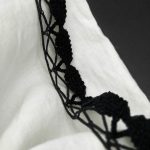 Оксамитове (бархатне) мереживо 521/30, чорне, 40 мм - Зображення 2