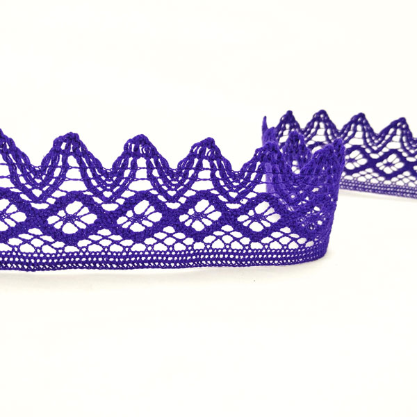 345-75222 Мереживо 75222 345, фіолетовий, бузковий, 46 мм - Зображення 1