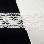 Оксамитове (бархатне) мереживо 6007/30, біле, 92 мм - Зображення 3