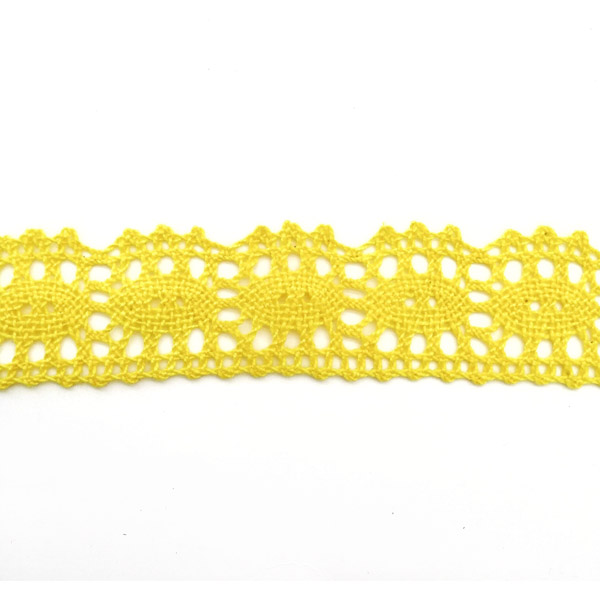 75187-081-01 Мереживо 75187 181, жовте, 32 мм - Зображення 1