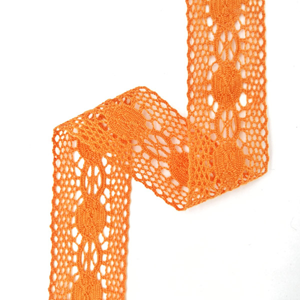 75249-182-01 Мереживо 75249 182, помаранчевий, 48 мм - Зображення 1