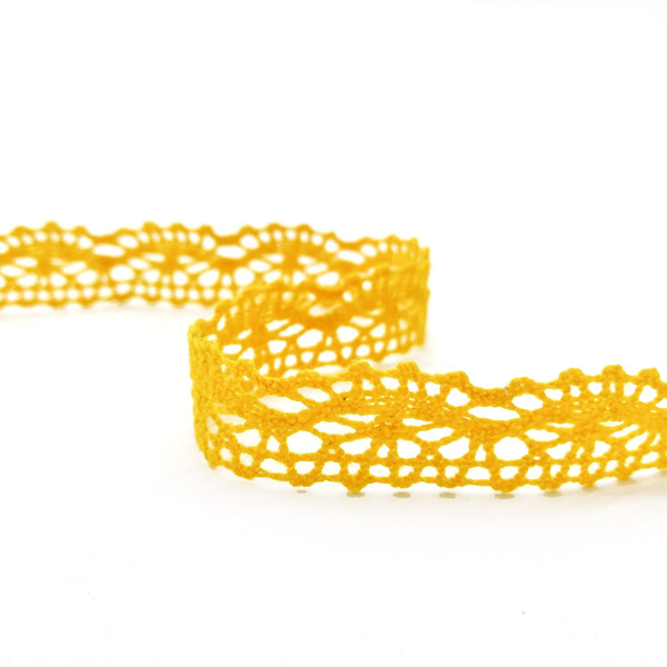 75395-071-01 Мереживо 75395 071, темно-жовтий, 16 мм - Зображення 1