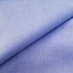 Лляна тканина 4с33/476 блакитно-сіра, костюмна - Зображення 3