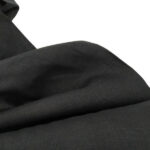 Лляна тканина 4с33/147 чорна, костюмна - Зображення 2
