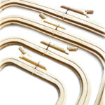 Пяльця прямокутні пластикові NURGE Plastic Embroidery Hoops з гвинтом - Зображення 2